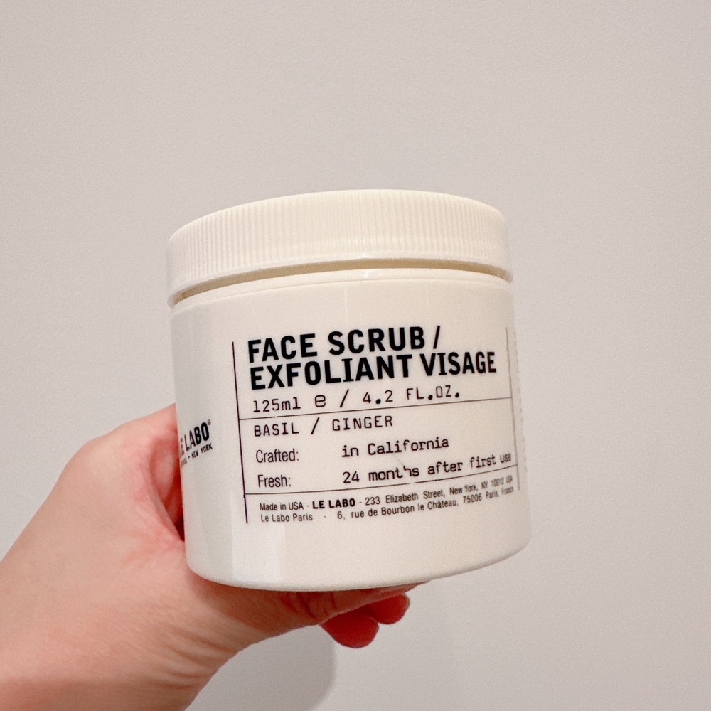 NEW Le Labo FACE SCRUB Basil/Ginger 125mL
